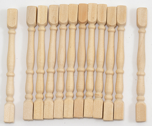 Dollhouse Miniature Balusters, 12/Pk